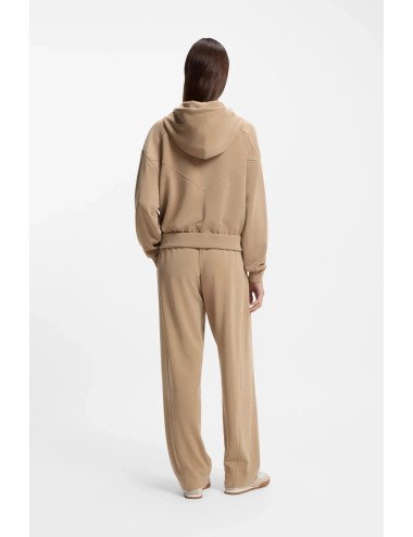 Sweat à capuche Oversize zippé avec logo brodé