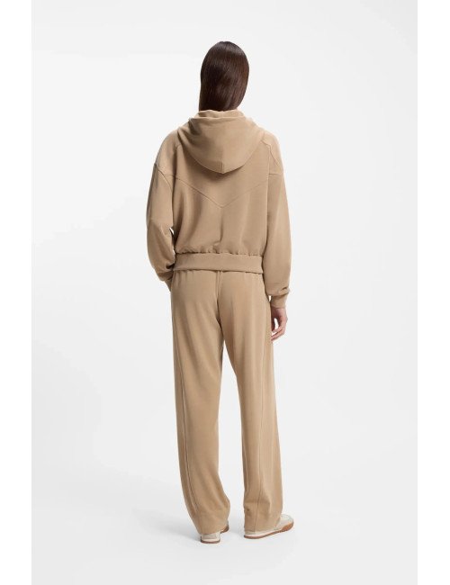 Sweat à capuche Oversize zippé avec logo brodé