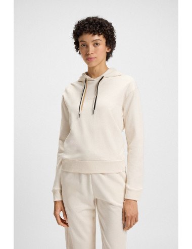 Sweat à capuche Regular avec cordons à rayures emblématiques