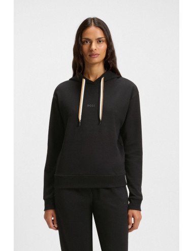 Sweat à capuche Regular avec cordons à rayures emblématiques