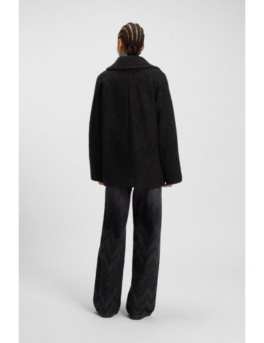 MANTEAU FEMME BOSS 50548664-BLACK