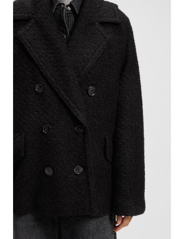 MANTEAU FEMME BOSS 50548664-BLACK