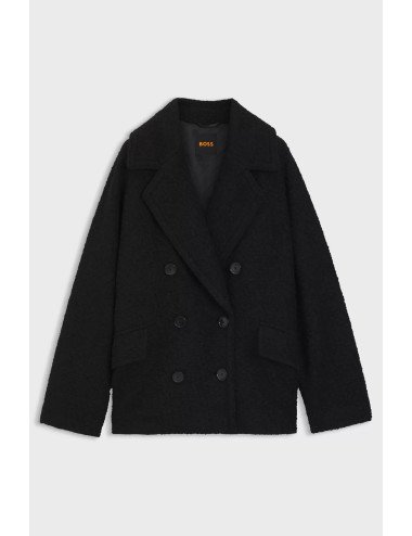 MANTEAU FEMME BOSS 50548664-BLACK