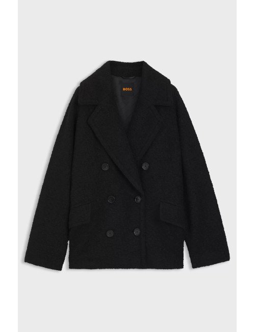 MANTEAU FEMME BOSS 50548664-BLACK