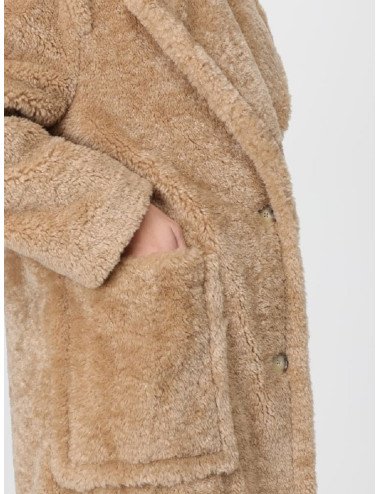 Manteau en peluche avec col ajustable
