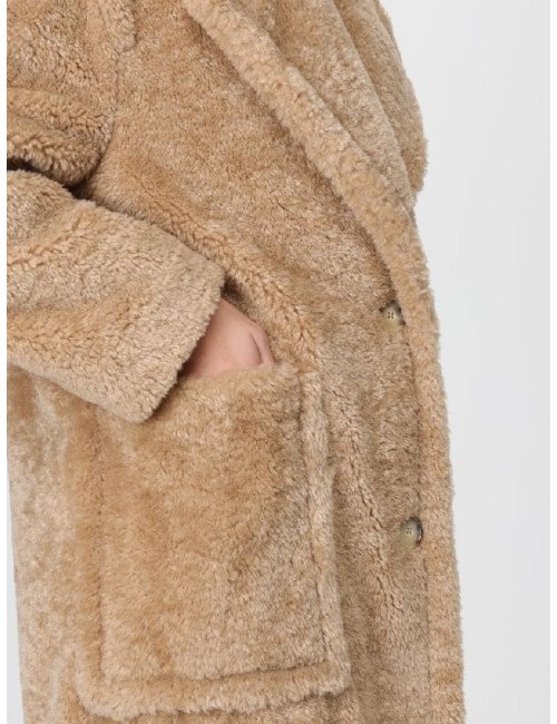 Manteau en peluche avec col ajustable