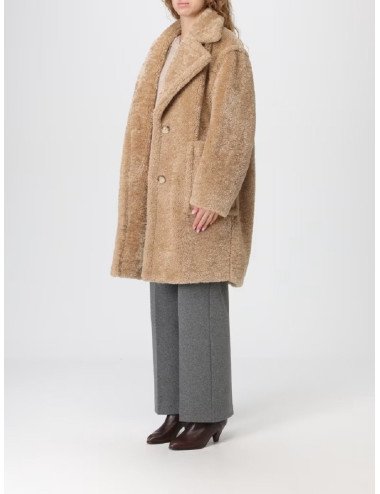 Manteau en peluche avec col ajustable