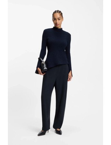 Pantalon Relaxed en crêpe infroissable