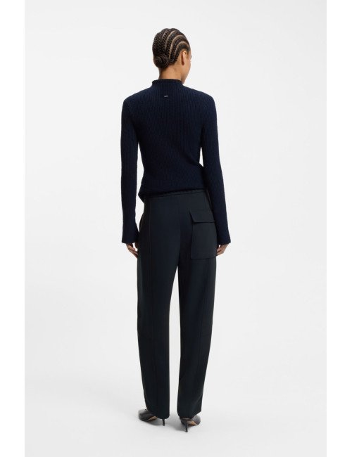 Pantalon Relaxed en crêpe infroissable