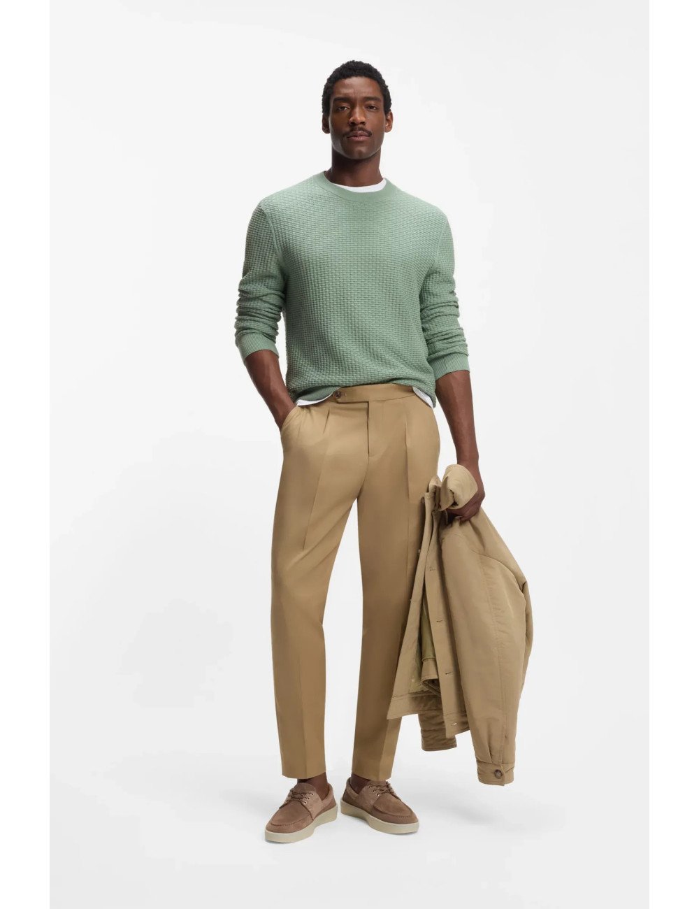 PULL HOMME BOSS 50545283-VERT