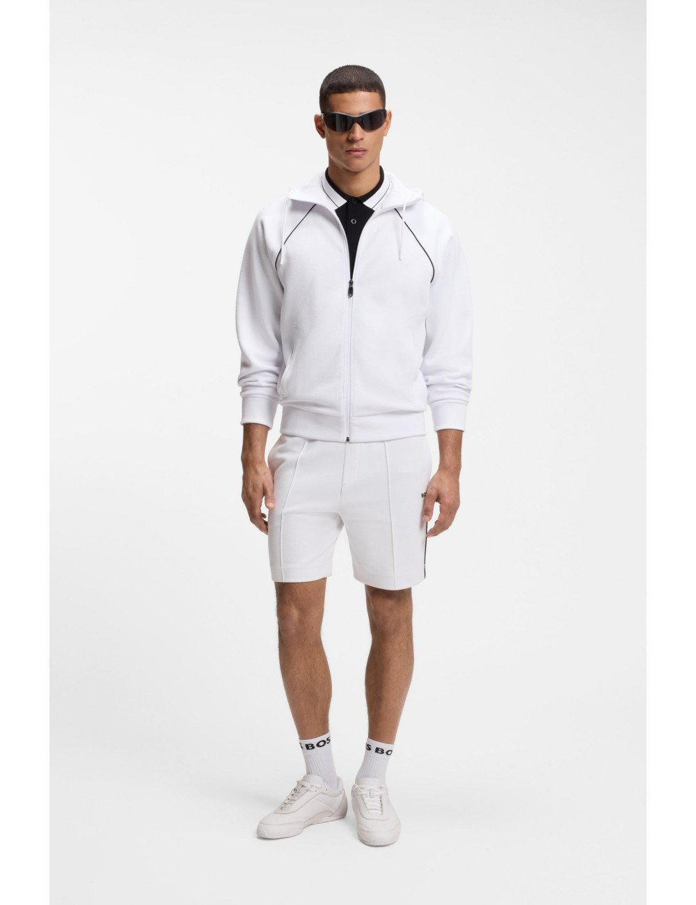 SWEAT HOMME BOSS SW-JOIN SAGGY-50553557-BLANC