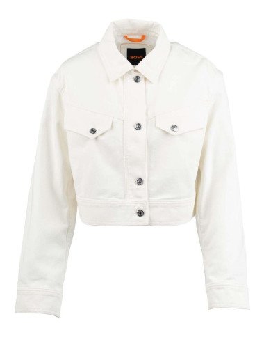 VESTE JEANS BOSS FEMME 50538575-BLANC