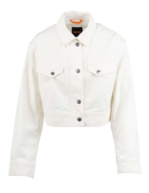 VESTE JEANS BOSS FEMME 50538575-BLANC