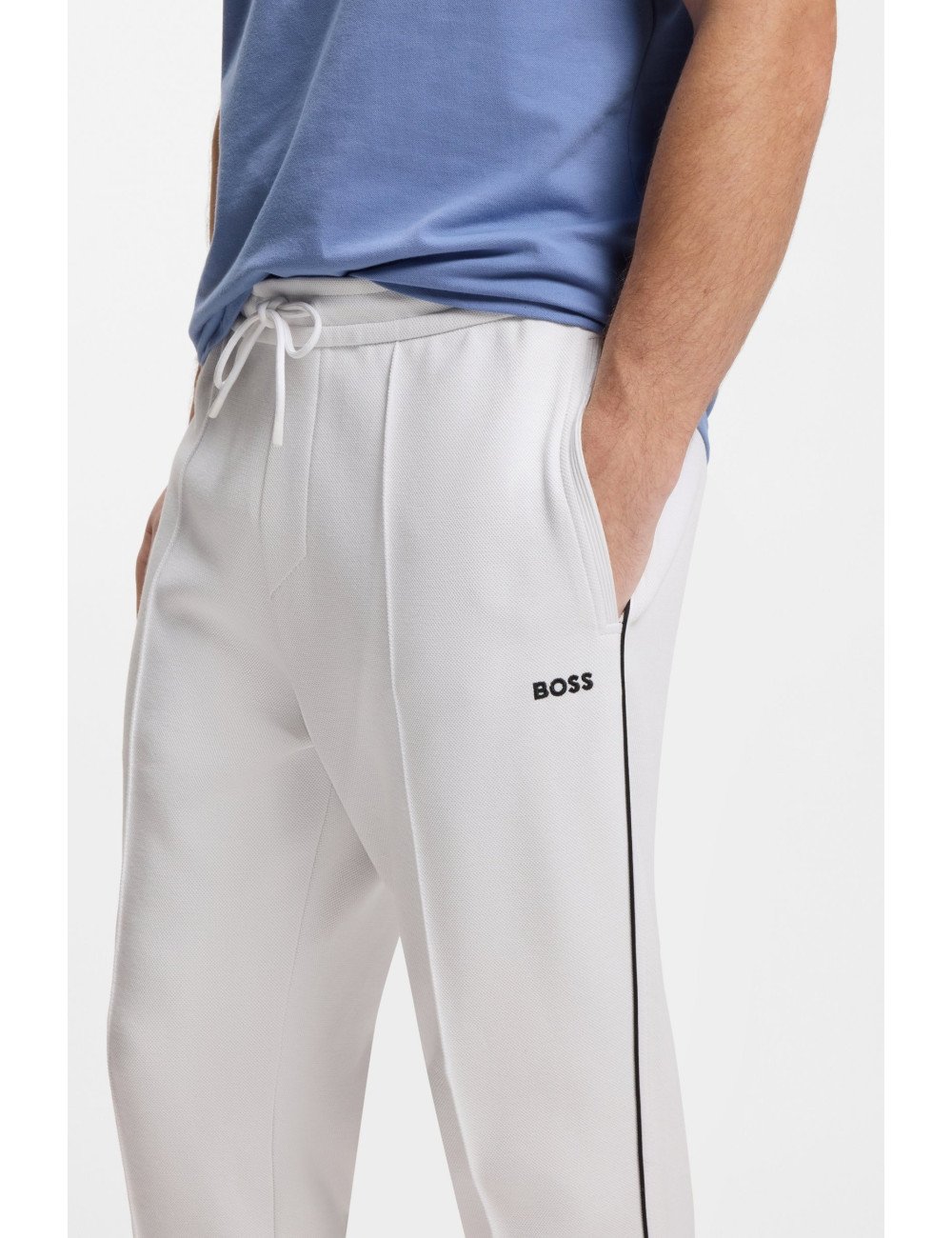 BAS DE JOG BOSS HOMME 50553574-BLANC