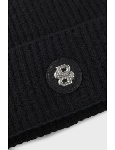Bonnet en laine et cachemire à monogramme Double B