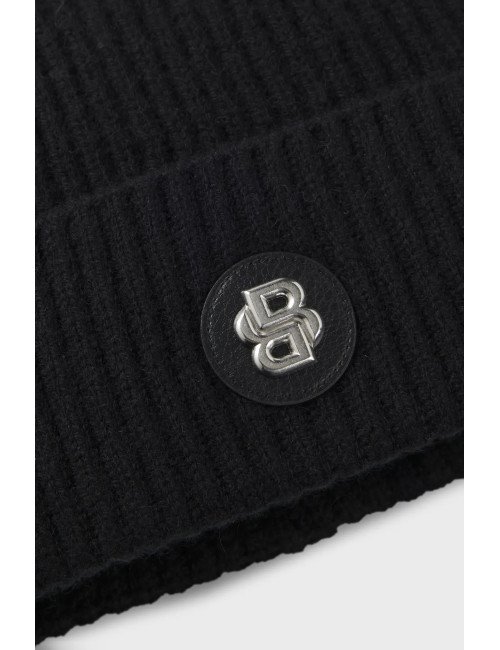 Bonnet en laine et cachemire à monogramme Double B