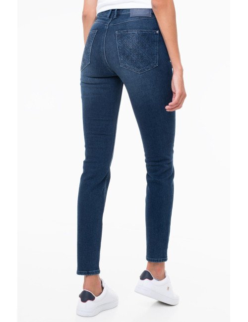 JEANS FEMME GUESS W3YA46 K8RN0-BLEU