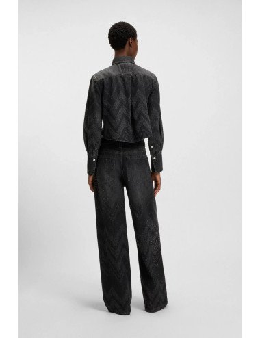 VESTE JEANS FEMME BOSS 50548445-BLACK