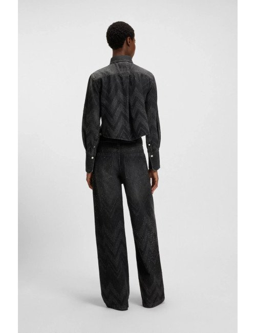 VESTE JEANS FEMME BOSS 50548445-BLACK