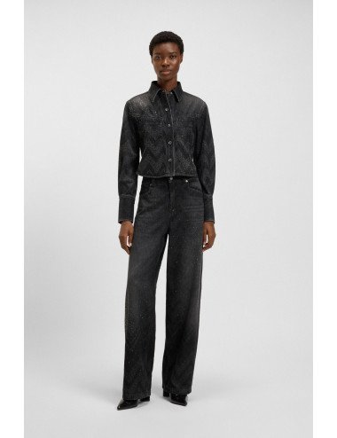 VESTE JEANS FEMME BOSS 50548445-BLACK