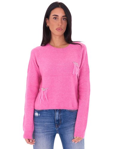 PULL FEMME TWINSET ACTITUDE 232AT3161-ROSE