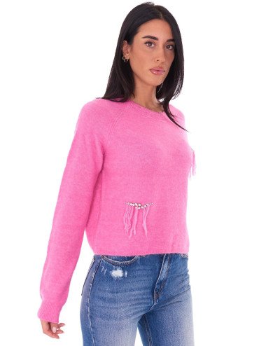 PULL FEMME TWINSET ACTITUDE 232AT3161-ROSE