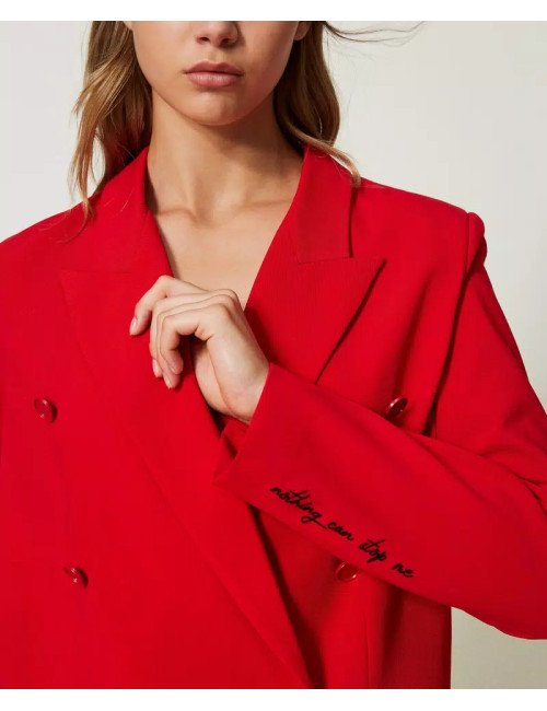 VESTE FEMME TWIN SET ACTITUDE 232AAT2031-ROUGE