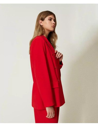 VESTE FEMME TWIN SET ACTITUDE 232AAT2031-ROUGE