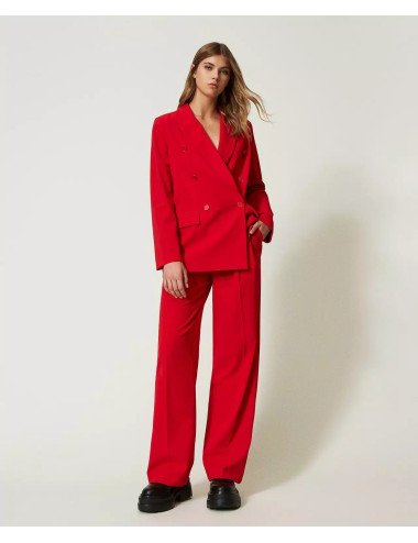 VESTE FEMME TWIN SET ACTITUDE 232AAT2031-ROUGE