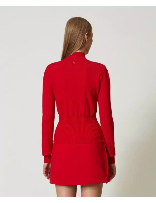 PULL FEMME TWINSET ACTITUDE 232AT3272-ROUGE