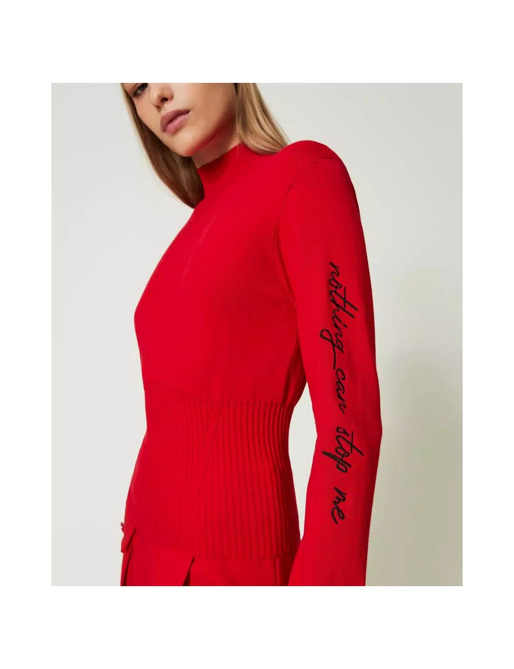 PULL FEMME TWINSET ACTITUDE 232AT3272-ROUGE