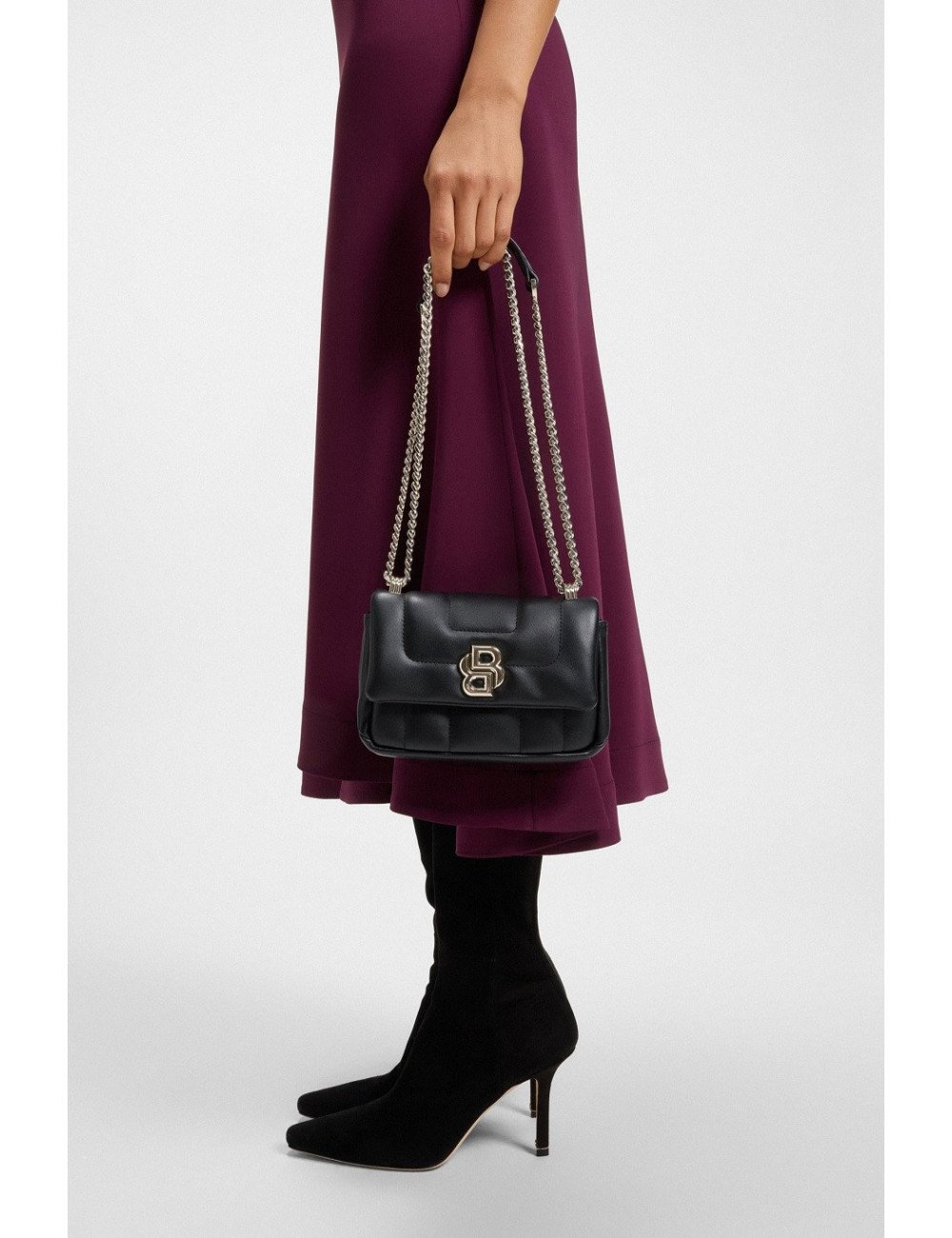 Sac à bandoulière matelassé avec finition à monogramme Double B