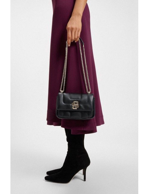 Sac à bandoulière matelassé avec finition à monogramme Double B