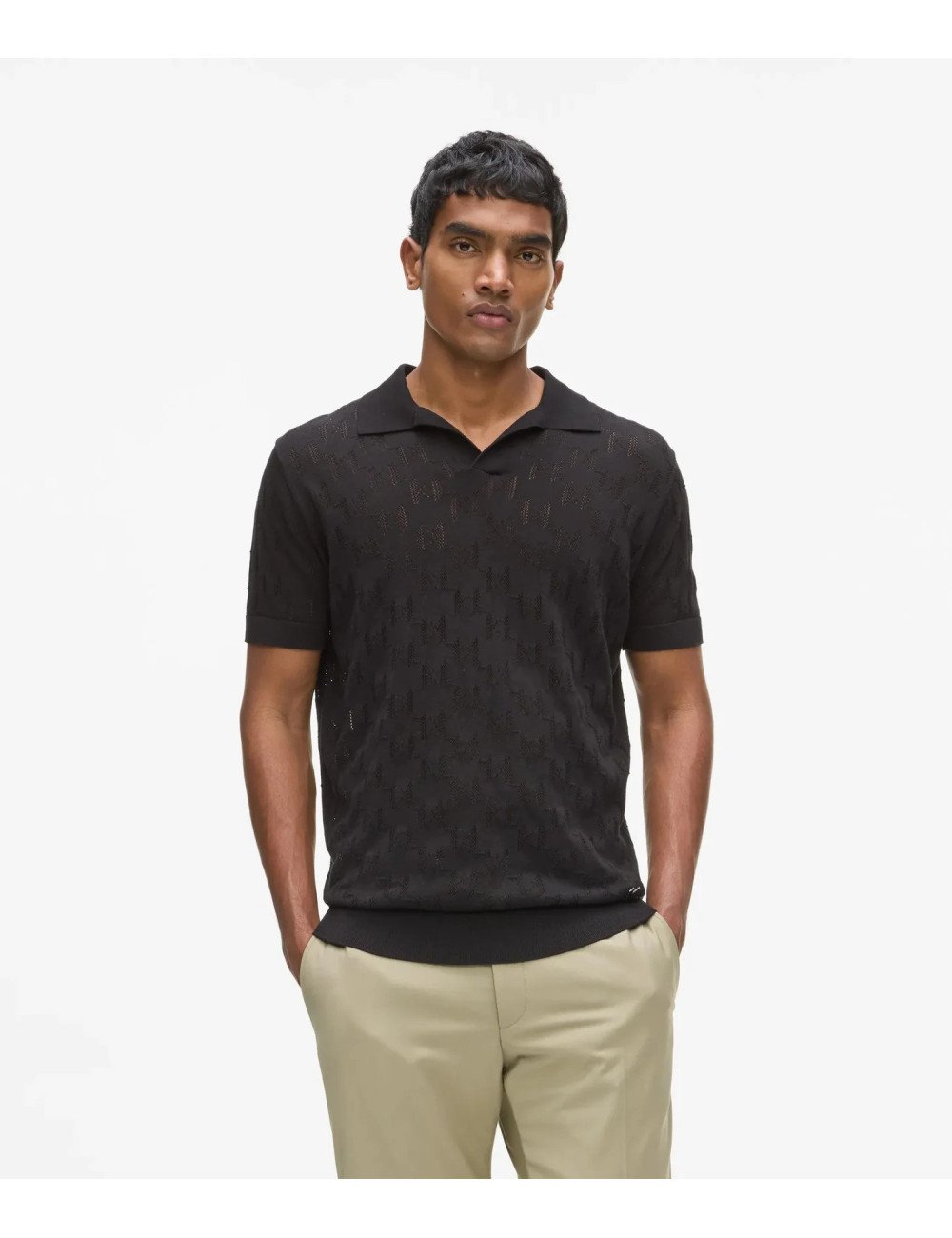 POLO HOMME KARL LAGERFELD 655005-562301-NOIR