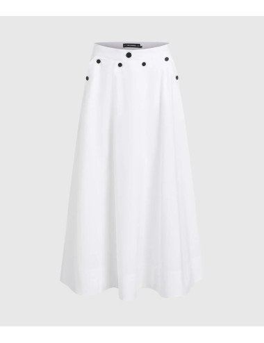 JUPE FEMME KARL LAGERFELD B2W12004-BLANC